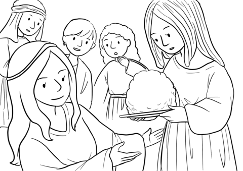 Mark 6 27 28 John Baptist'S Death Coloring Page